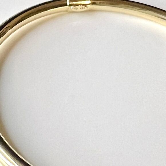 Madi K 14K Yellow Gold Baby Slip-On Bangle Bracelet – 5” circumference - Picture 9 of 12